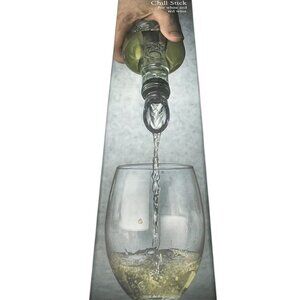 Kuraidori Stainless Steel Wine Chill Stick for Red and White Wine New In Box